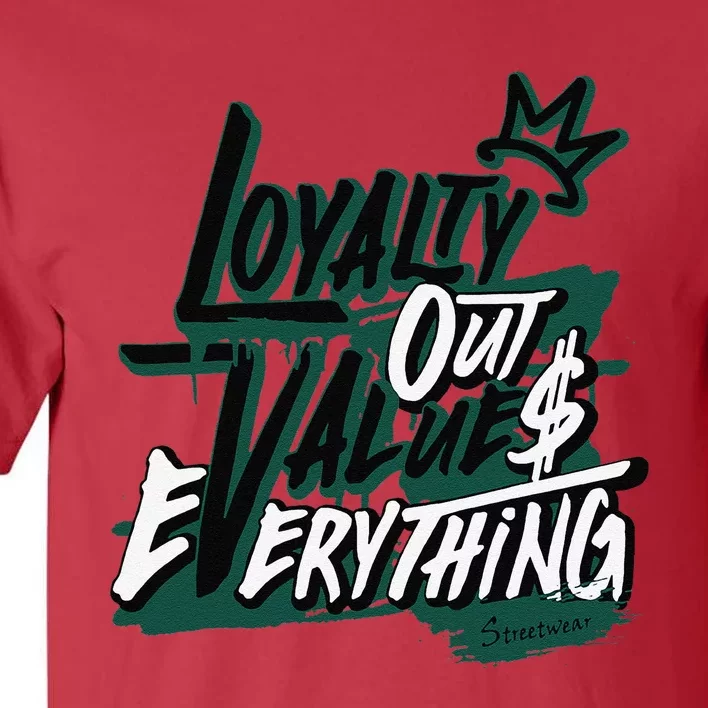 Streetwear Money Lover Matching Oxidized Green 4s Tall T-Shirt