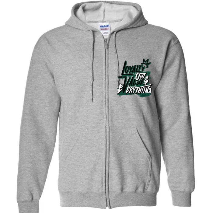 Streetwear Money Lover Matching Oxidized Green 4s Full Zip Hoodie