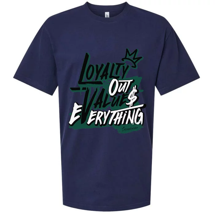 Streetwear Money Lover Matching Oxidized Green 4s Sueded Cloud Jersey T-Shirt