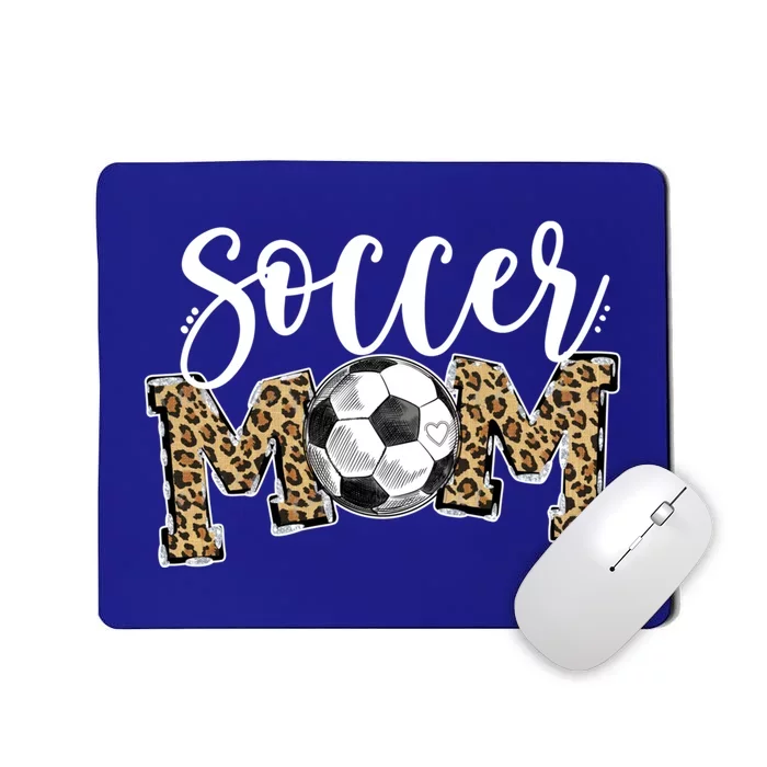 Soccer Mom Leopard Funny Soccer Mom Gift Mother's Day 2021 Gift Mousepad