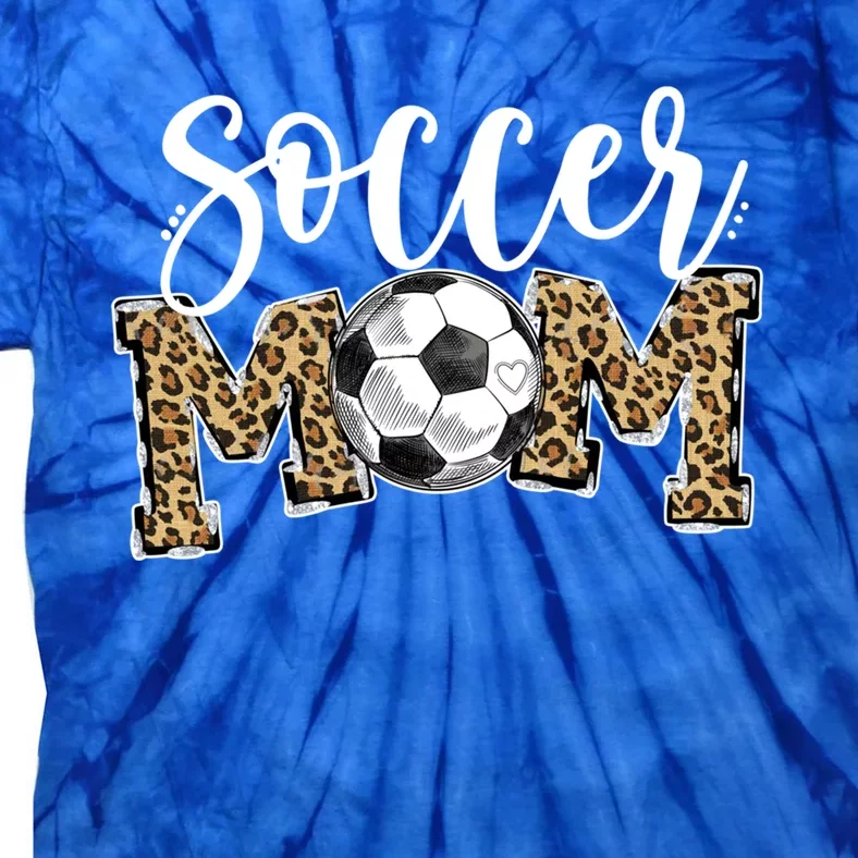 Soccer Mom Leopard Funny Soccer Mom Gift Mother's Day 2021 Gift Tie-Dye T-Shirt