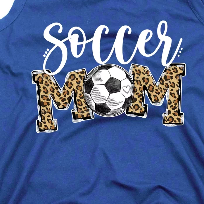 Soccer Mom Leopard Funny Soccer Mom Gift Mother's Day 2021 Gift Tank Top