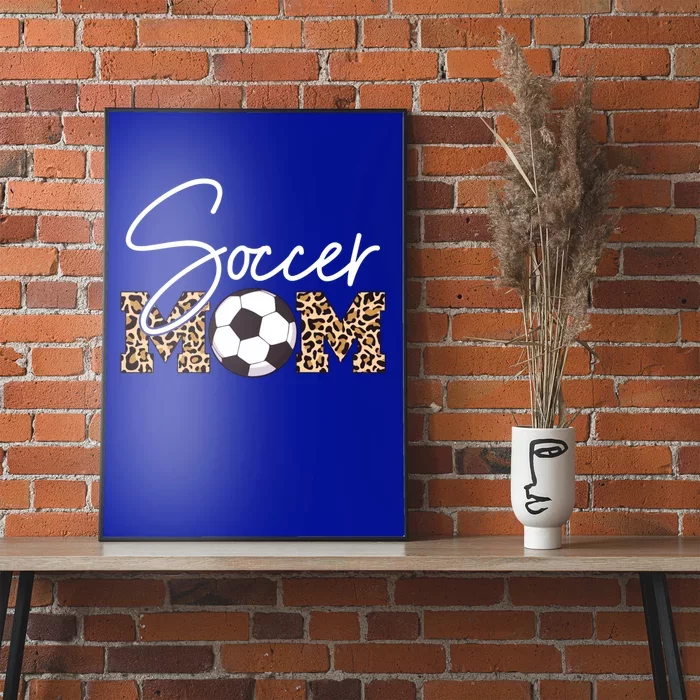 Soccer Mom Leopard Print Ball Gift Poster