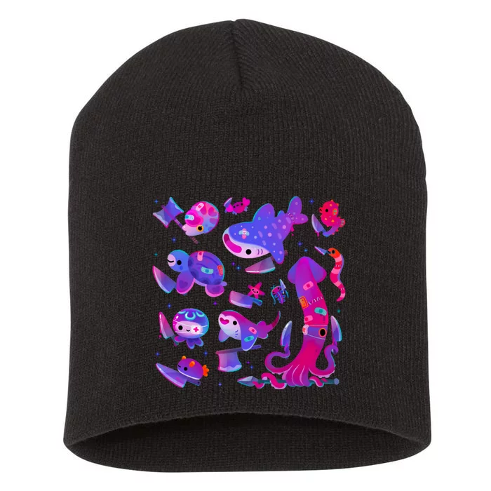 Stabby Marine Life Short Acrylic Beanie