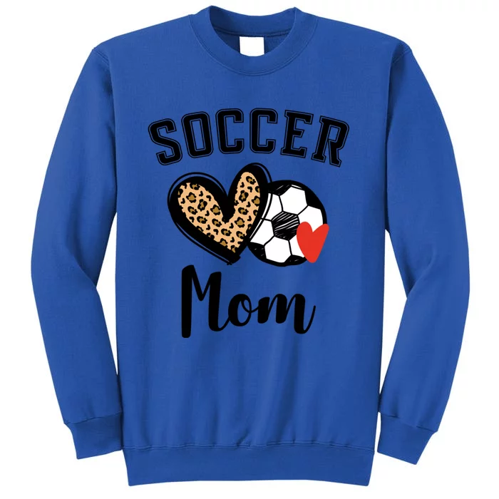 Soccer Mom Leopard Heart Gift Sweatshirt