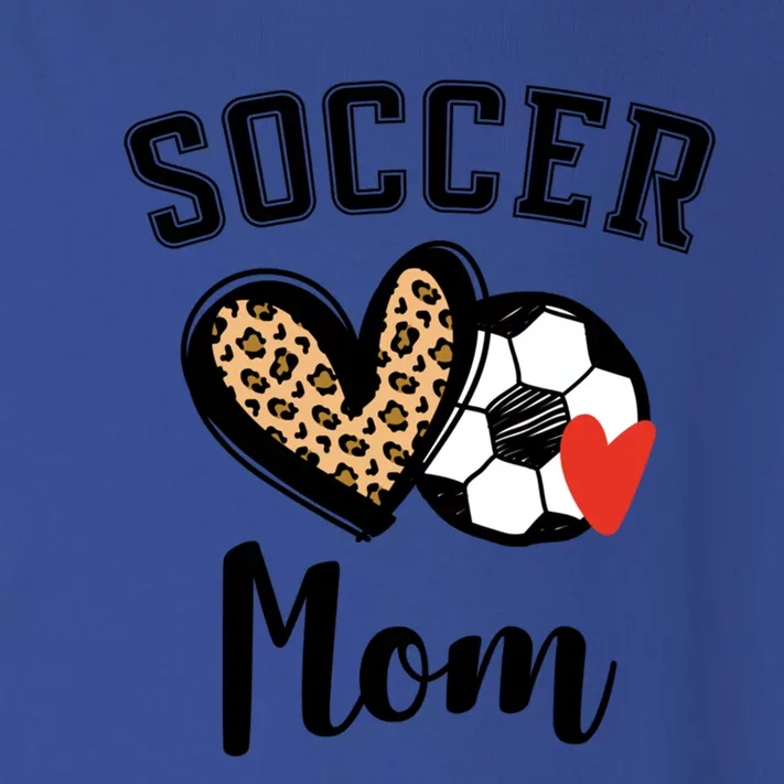 Soccer Mom Leopard Heart Gift Toddler Long Sleeve Shirt