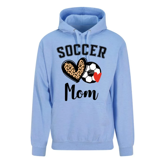 Soccer Mom Leopard Heart Gift Unisex Surf Hoodie