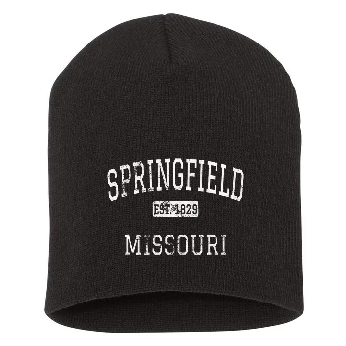 Springfield Missouri Mo Vintage Short Acrylic Beanie