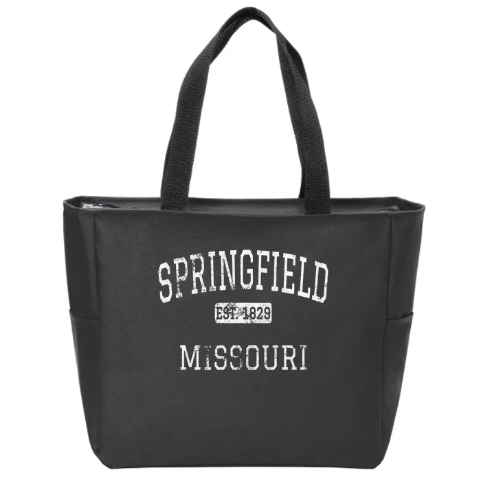 Springfield Missouri Mo Vintage Zip Tote Bag