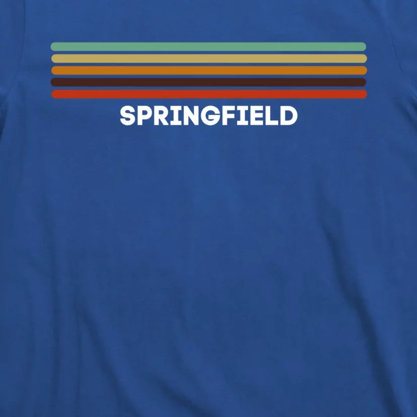 Springfield Massachusetts Ma Us Cities Of America Retro Gift T-Shirt