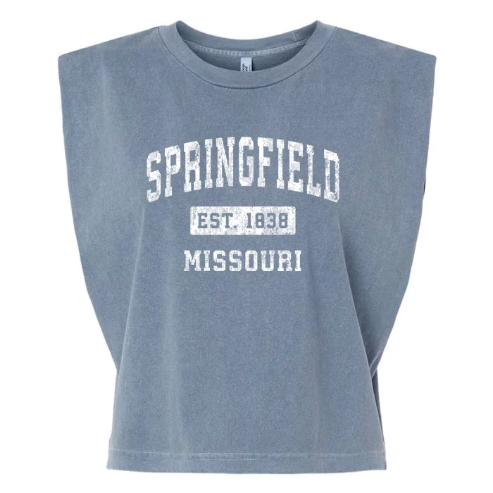 Springfield Missouri Mo Vintage Established Sports Garment-Dyed Women's Muscle Tee