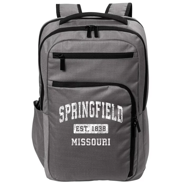 Springfield Missouri Mo Vintage Established Sports Impact Tech Backpack