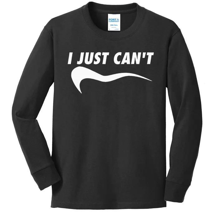 Sarcastic Me Motivating Myself I Just CanT Funny Kids Long Sleeve Shirt