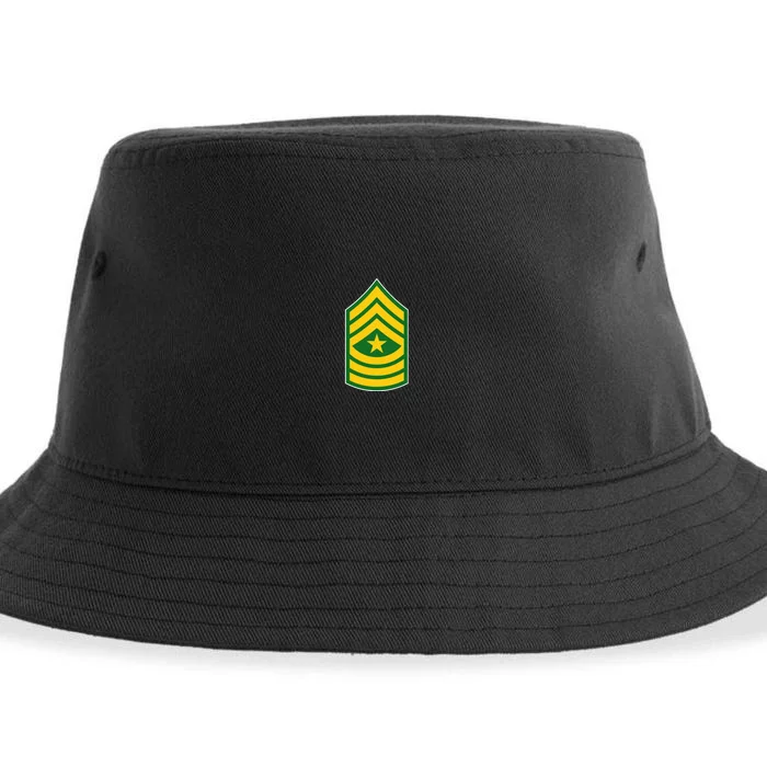 Sergeant Major Military Badge Sustainable Bucket Hat