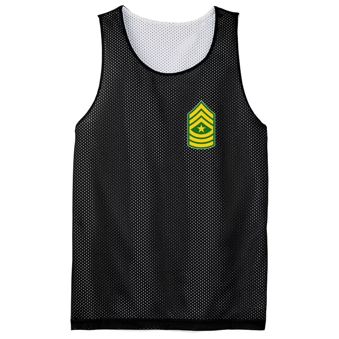 Sergeant Major Military Badge Mesh Reversible Basketball Jersey Tank