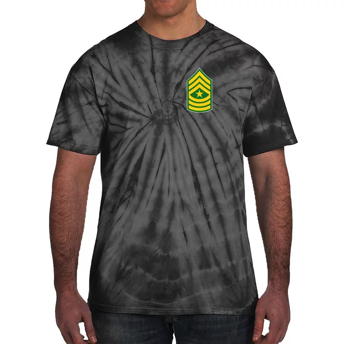 Sergeant Major Military Badge Tie-Dye T-Shirt