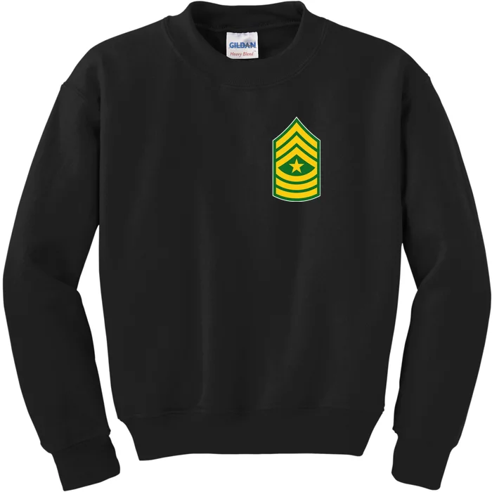 Sergeant Major Military Badge Kids Sweatshirt