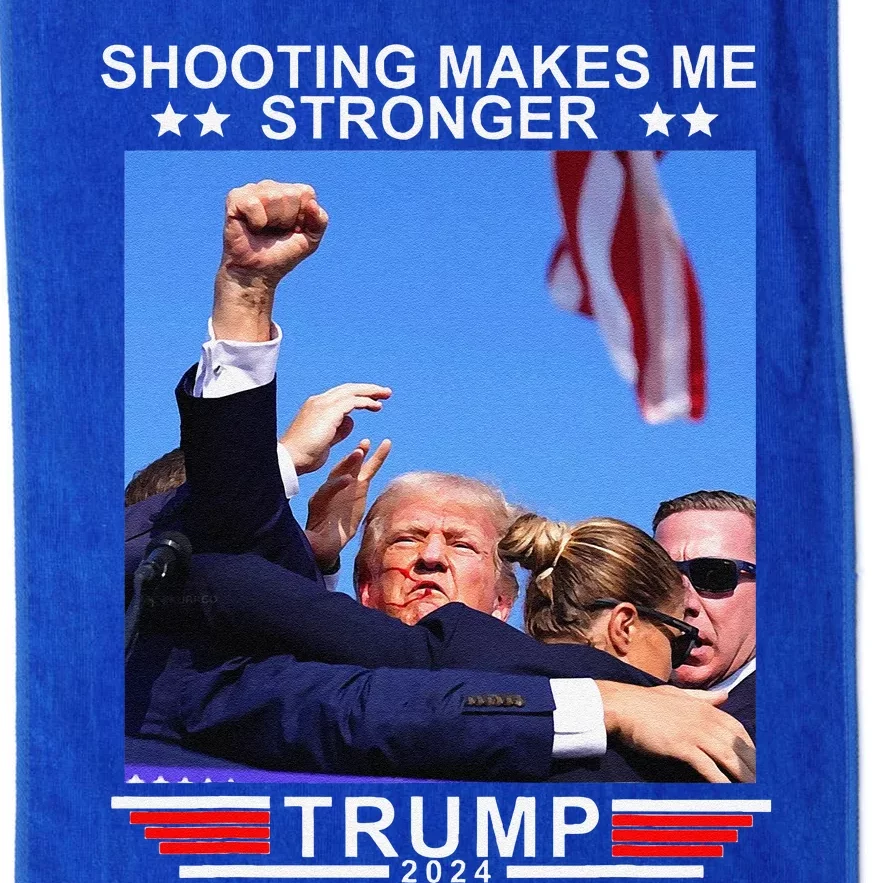 Shooting Makes Me Stronger Trump 2024 Platinum Collection Golf Towel