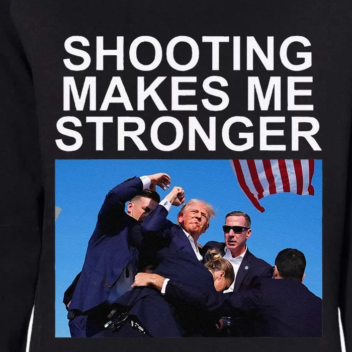 Shooting Makes Me Stronger Trump 2024 Womens California Wash Sweatshirt