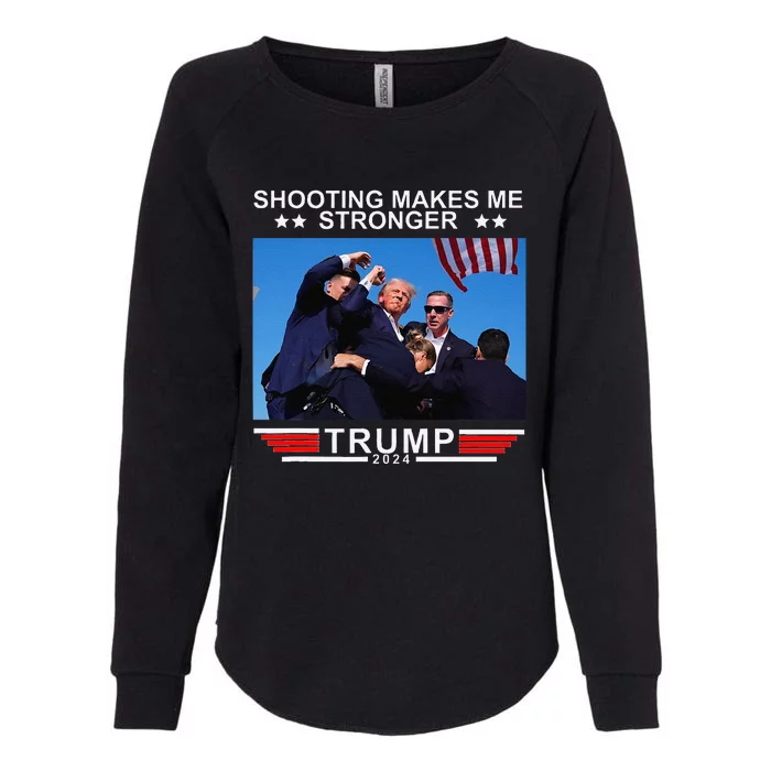 Shooting Makes Me Stronger Trump 2024 Womens California Wash Sweatshirt