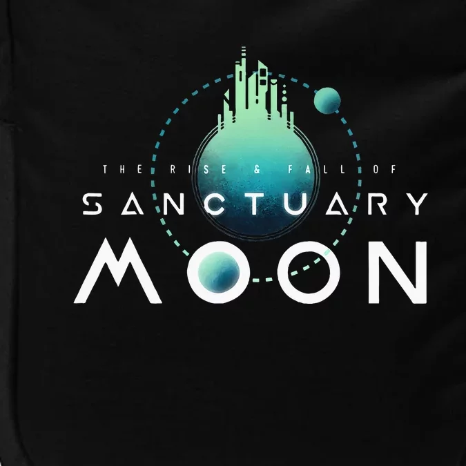 Sanctuary Moon Murderbot Funny Moon Space Science Fiction Impact Tech Backpack