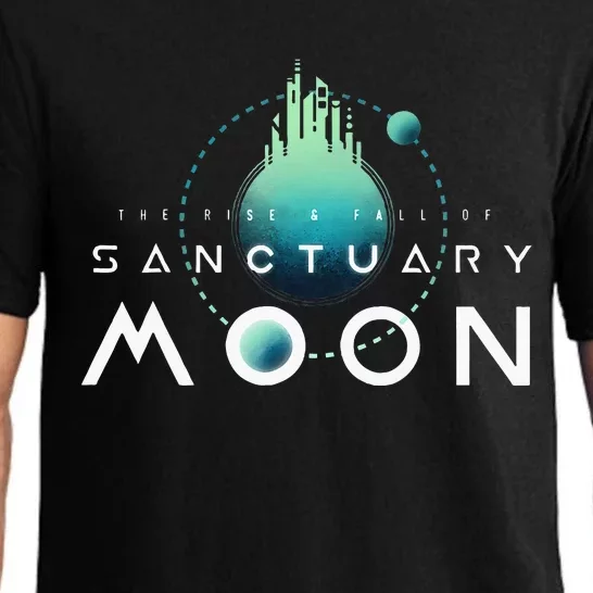 Sanctuary Moon Murderbot Funny Moon Space Science Fiction Pajama Set