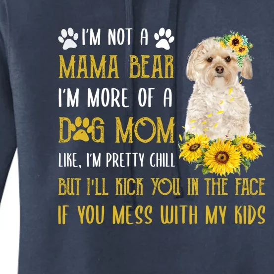 Sunflower Morkie Mom Mothers Day Dog Mom Cute Gift Women's Pullover Hoodie