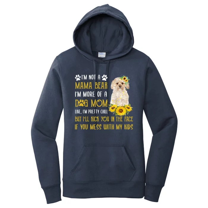 Sunflower Morkie Mom Mothers Day Dog Mom Cute Gift Women's Pullover Hoodie