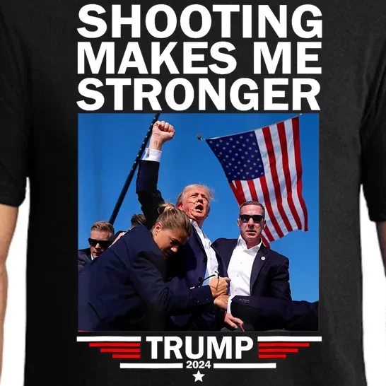 Shooting Makes Me Stronger Donald Trump 2024 Shot Assassination Attempt Pajama Set