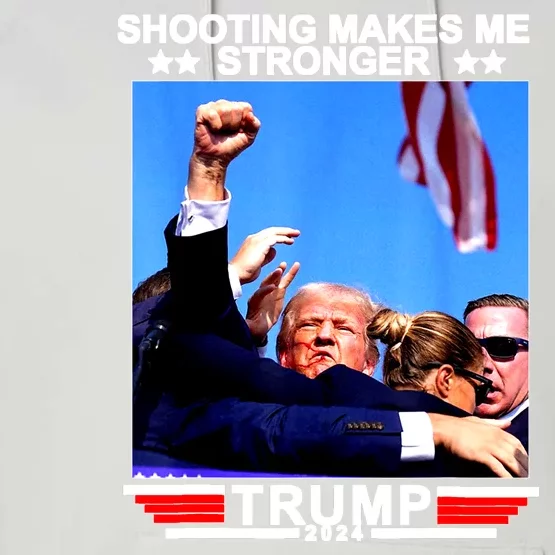 Shooting Makes Me Stronger Trump 2024 Performance Fleece Hoodie