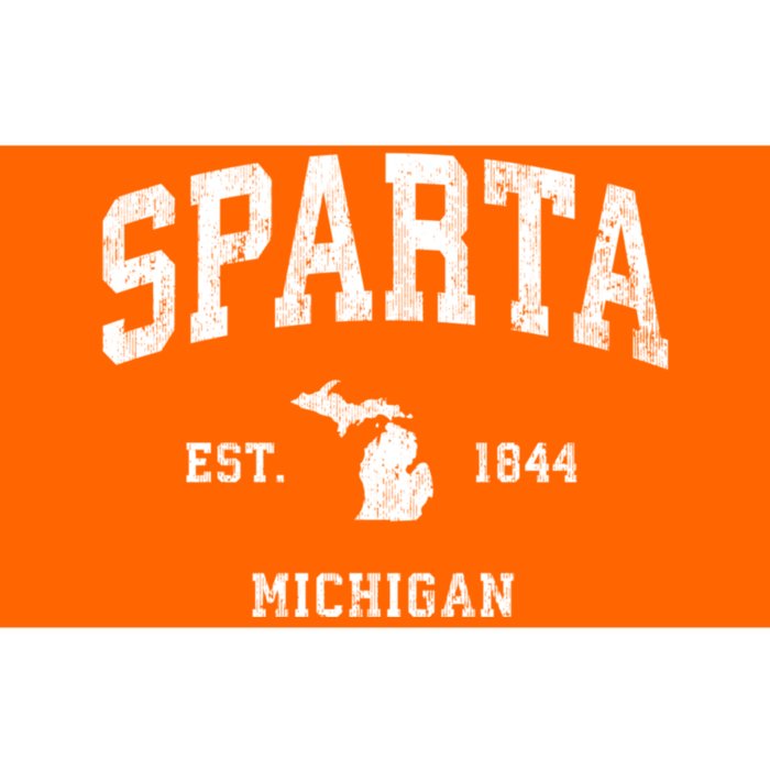 Sparta Michigan Mi Vintage Athletic Bumper Sticker