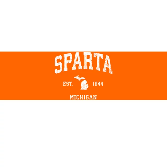 Sparta Michigan Mi Vintage Athletic Bumper Sticker