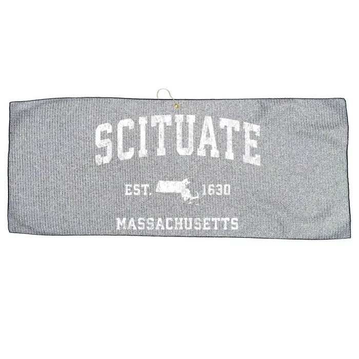 Scituate Massachusetts Ma Vintage Athletic Sports Design Gift Large Microfiber Waffle Golf Towel