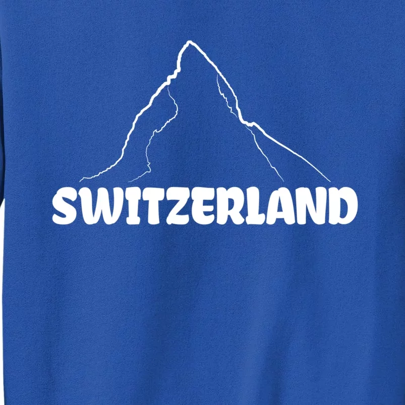 Switzerland Matterhorn Mountaineer Snow Ski Lovers Gift Meaningful Gift Sweatshirt