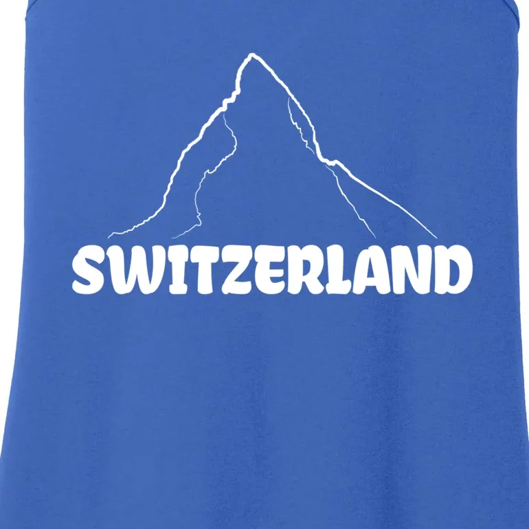 Switzerland Matterhorn Mountaineer Snow Ski Lovers Gift Meaningful Gift Ladies Essential Tank