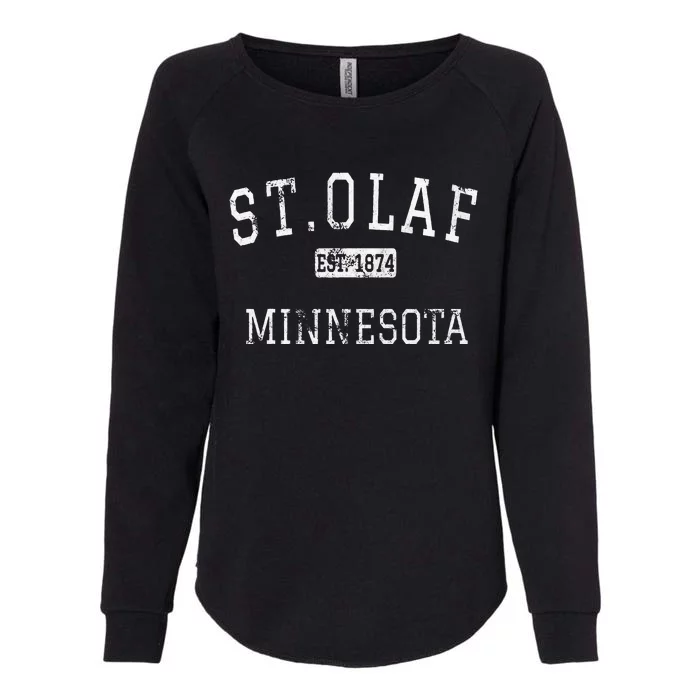 St.Olaf Minnesota Mn Vintage Womens California Wash Sweatshirt