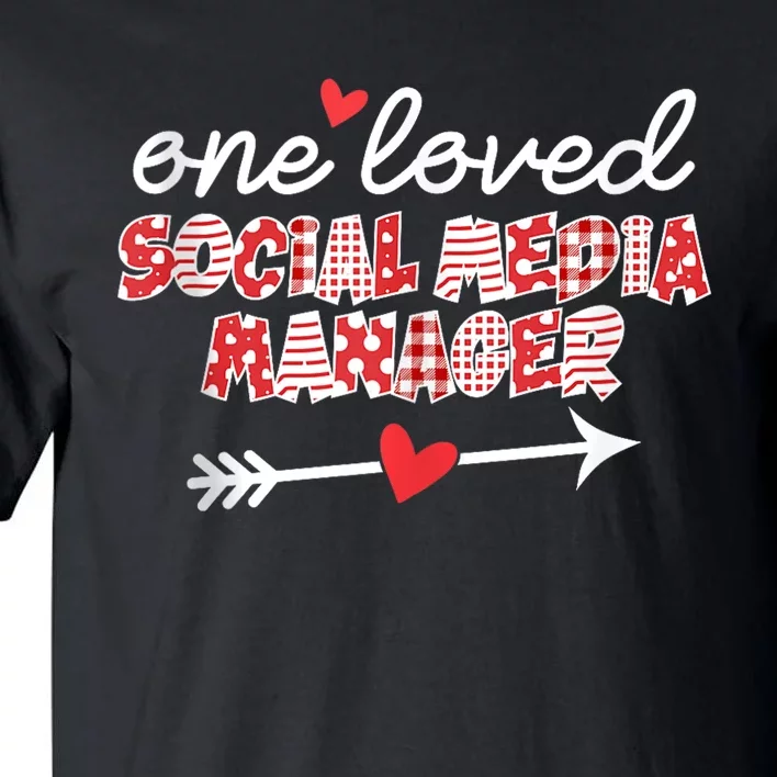 Social Media Manager Valentines Day Tall T-Shirt