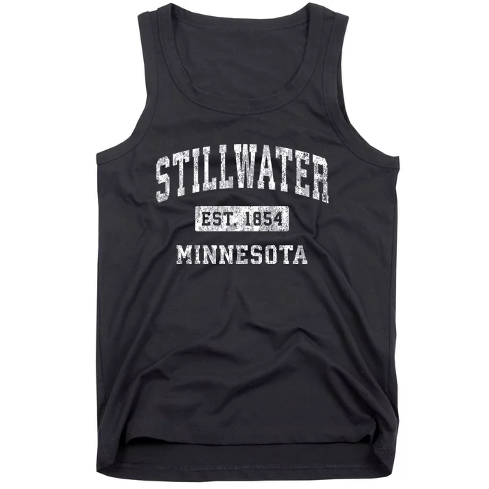 Stillwater Minnesota Mn Vintage Established Sports Tank Top