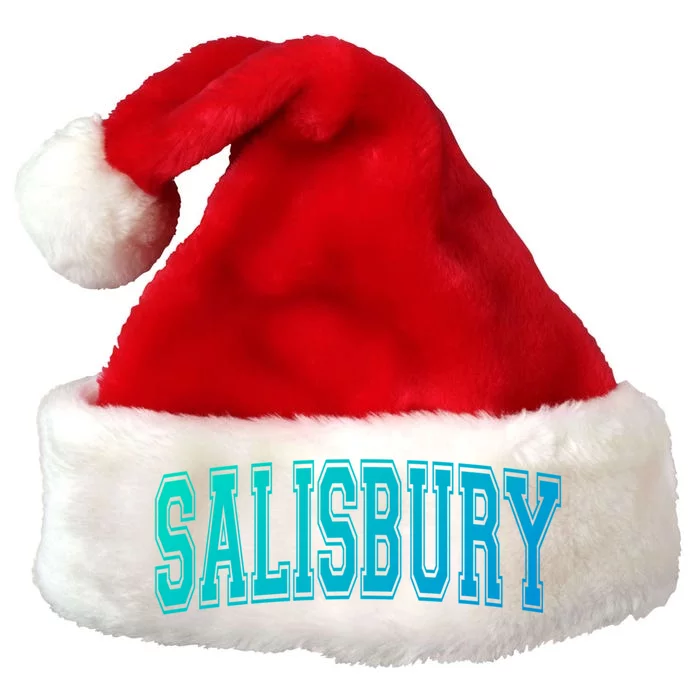 Salisbury Md Maryland Usa Vintage Sports Varsity Style Funny Gift Premium Christmas Santa Hat