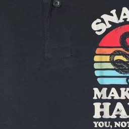 Snakes Make Me Happy You Not So Much Snake Reptile Retro Men Softstyle Adult Sport Polo