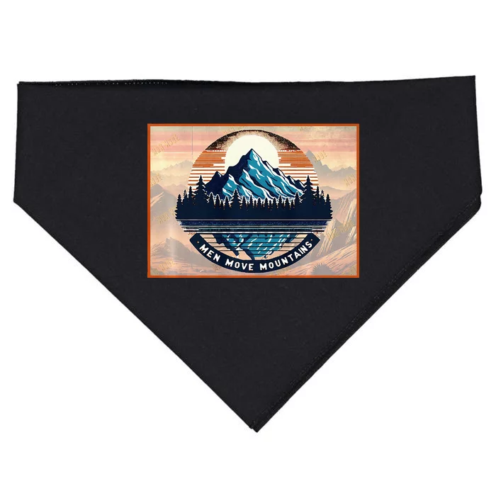 Stylish Move Mountains Mountain Climbing USA-Made Doggie Bandana