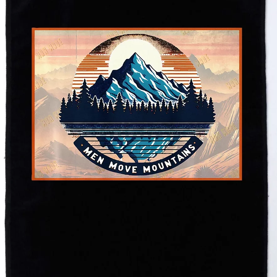 Stylish Move Mountains Mountain Climbing Platinum Collection Golf Towel