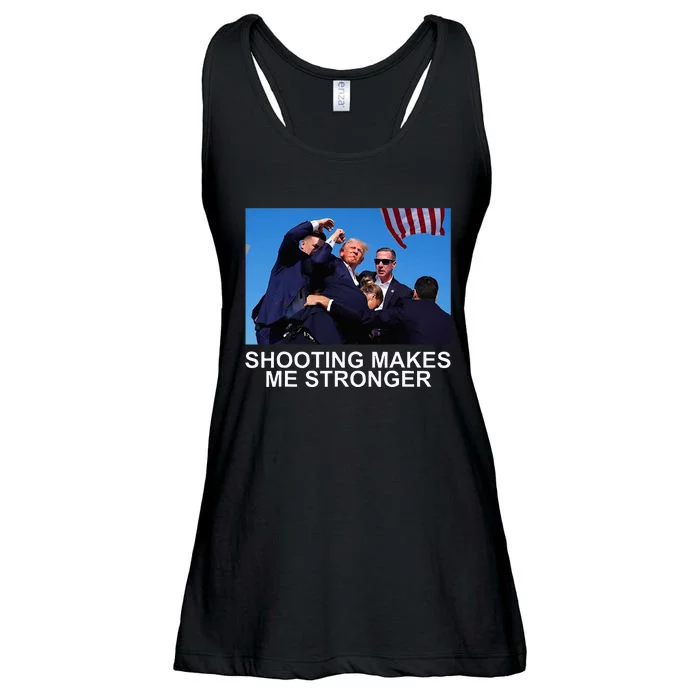 Shooting Makes Me Stronger Trump 2024 Ladies Essential Flowy Tank