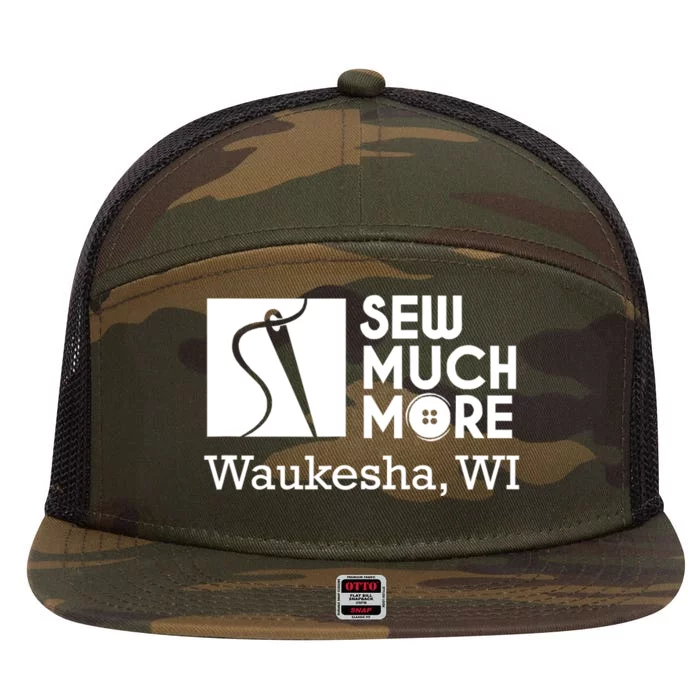 Sew Much More Waukesha Wi 7 Panel Mesh Trucker Snapback Hat