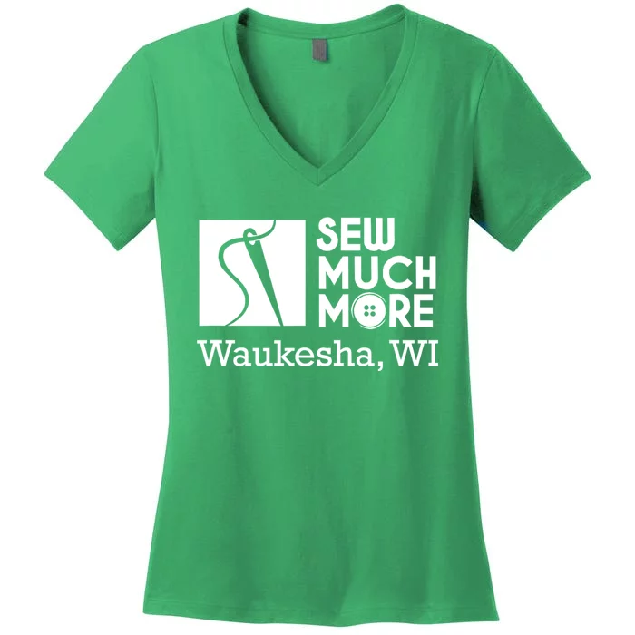 Sew Much More Waukesha Wi Women's V-Neck T-Shirt