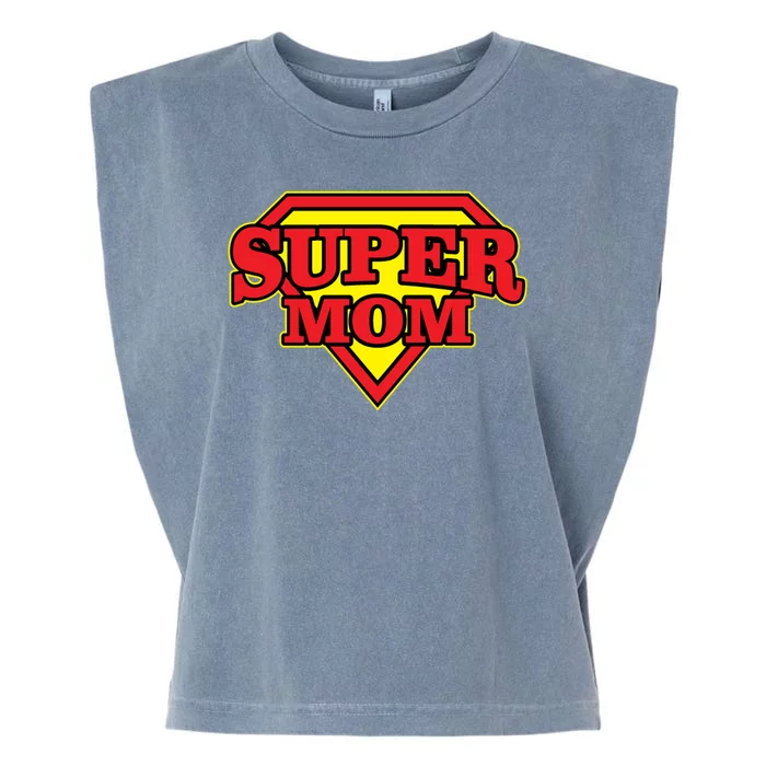 Super Mom Mother's Day Gift Garment-Dyed Women's Muscle Tee