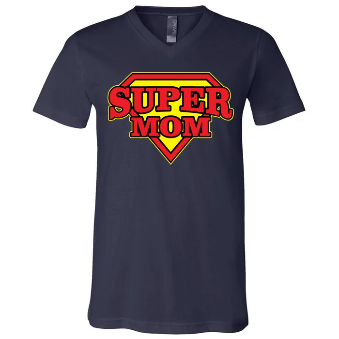 Super Mom Mother's Day Gift V-Neck T-Shirt