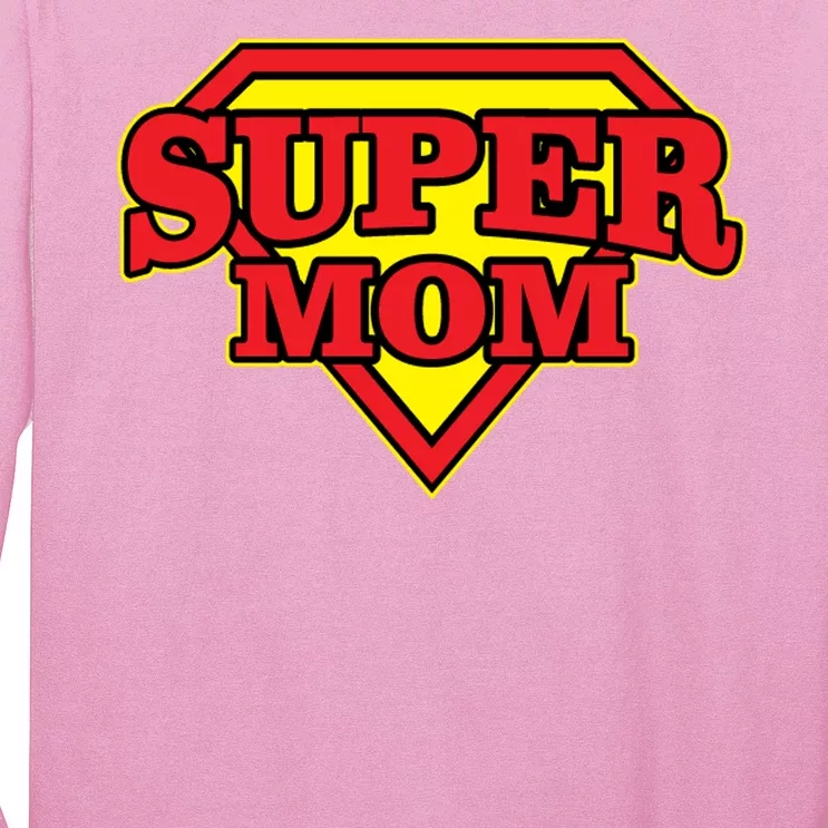 Super Mom Mother's Day Gift Long Sleeve Shirt