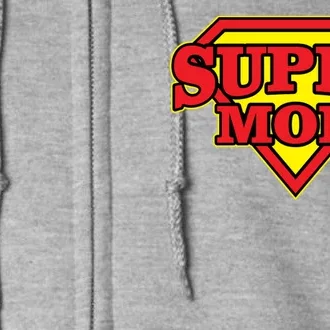 Super Mom Mother's Day Gift Full Zip Hoodie