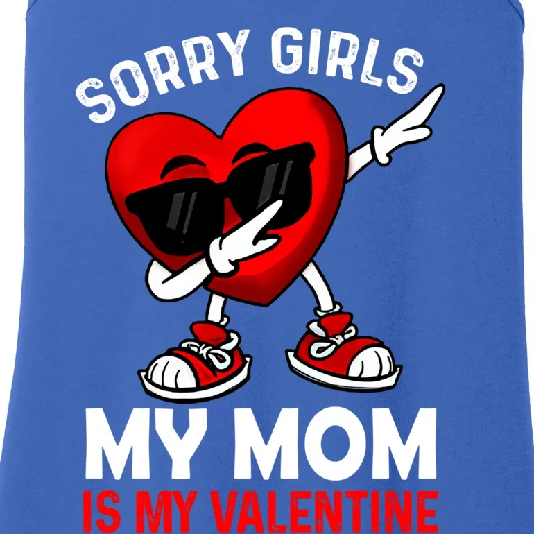 Sorry My Mom Is My Valentine Dabbing Heart Sunglasses Cool Gift Ladies Essential Tank